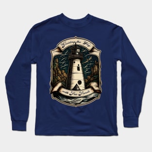 Guiding the Way with Sea Scouts Long Sleeve T-Shirt